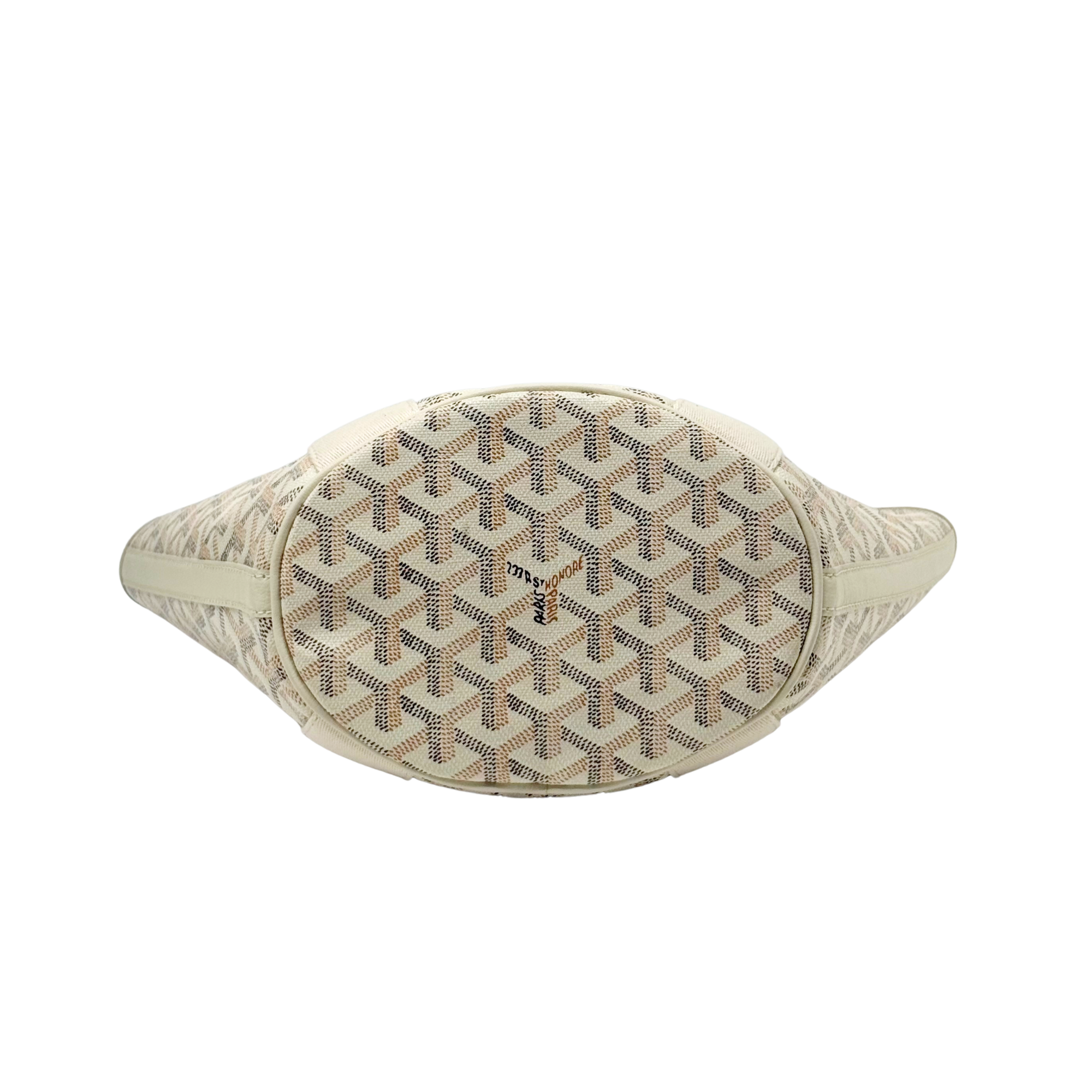 Goyard Goyardine Belharra PM Sand Tote Palladium Hardware (pre-owned)
