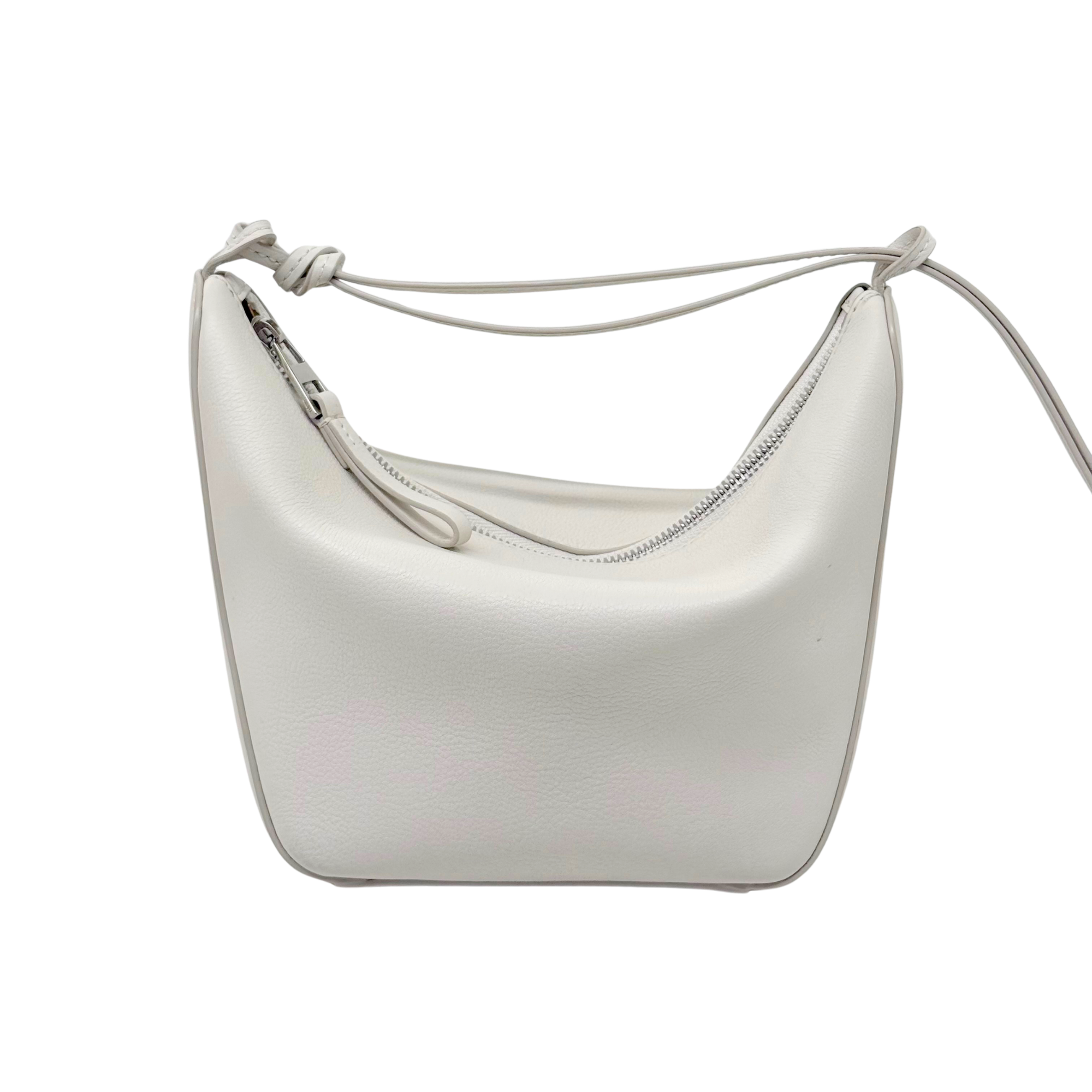 Loewe white Mini Leather Hammock Hobo satchel bag (pre-owned)
