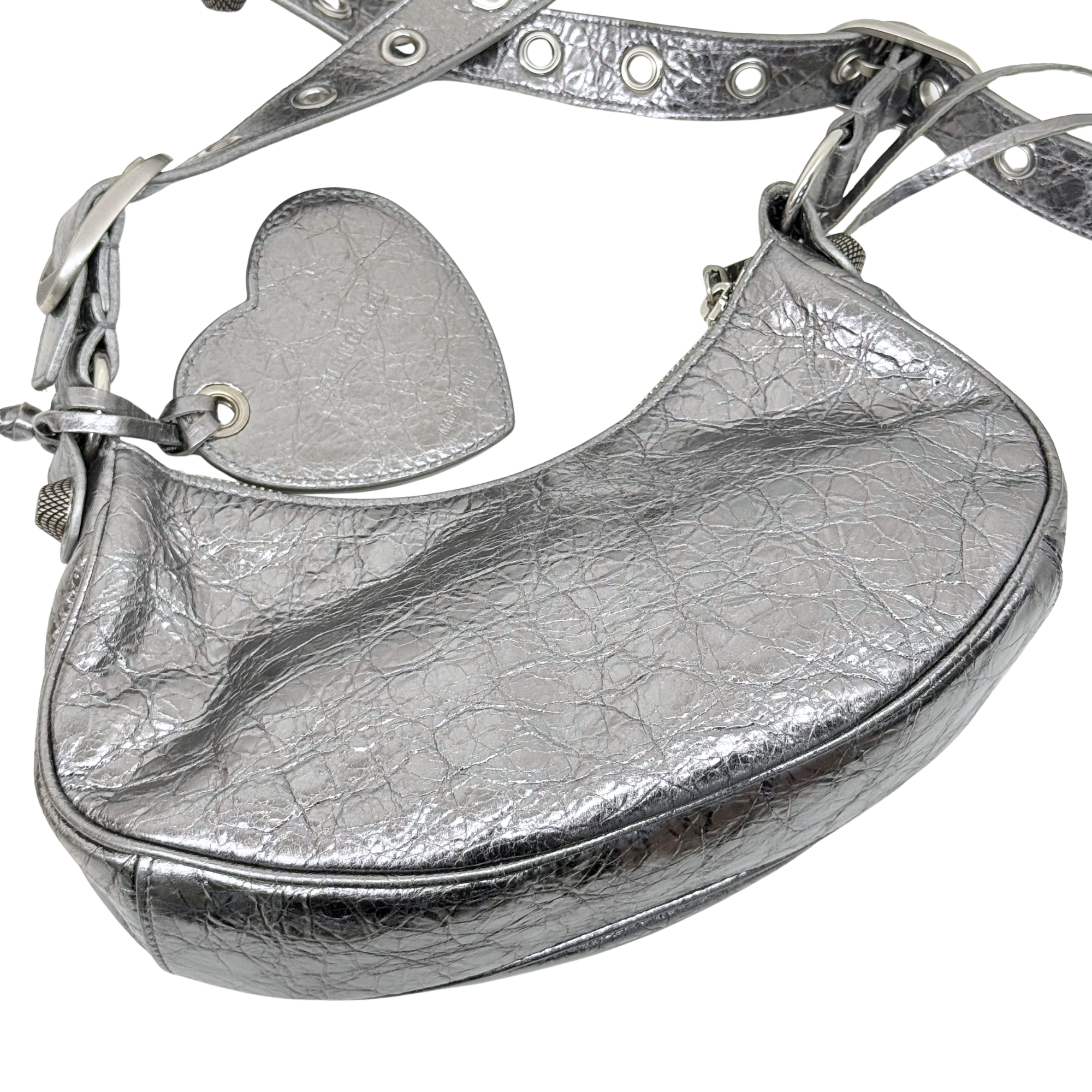 Balenciaga silver bag with mirror