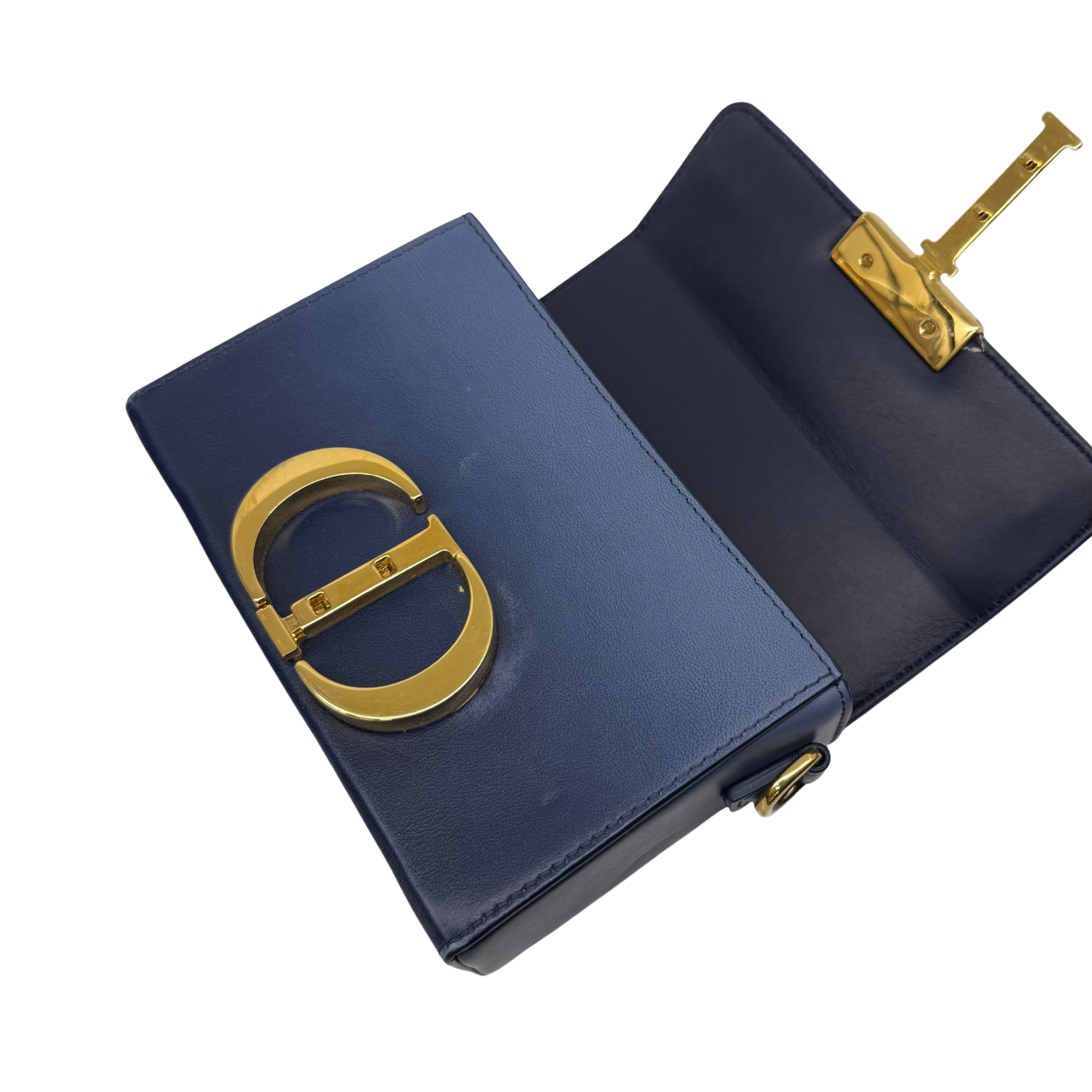 Dior Blue 30 Montaigne box mini bag