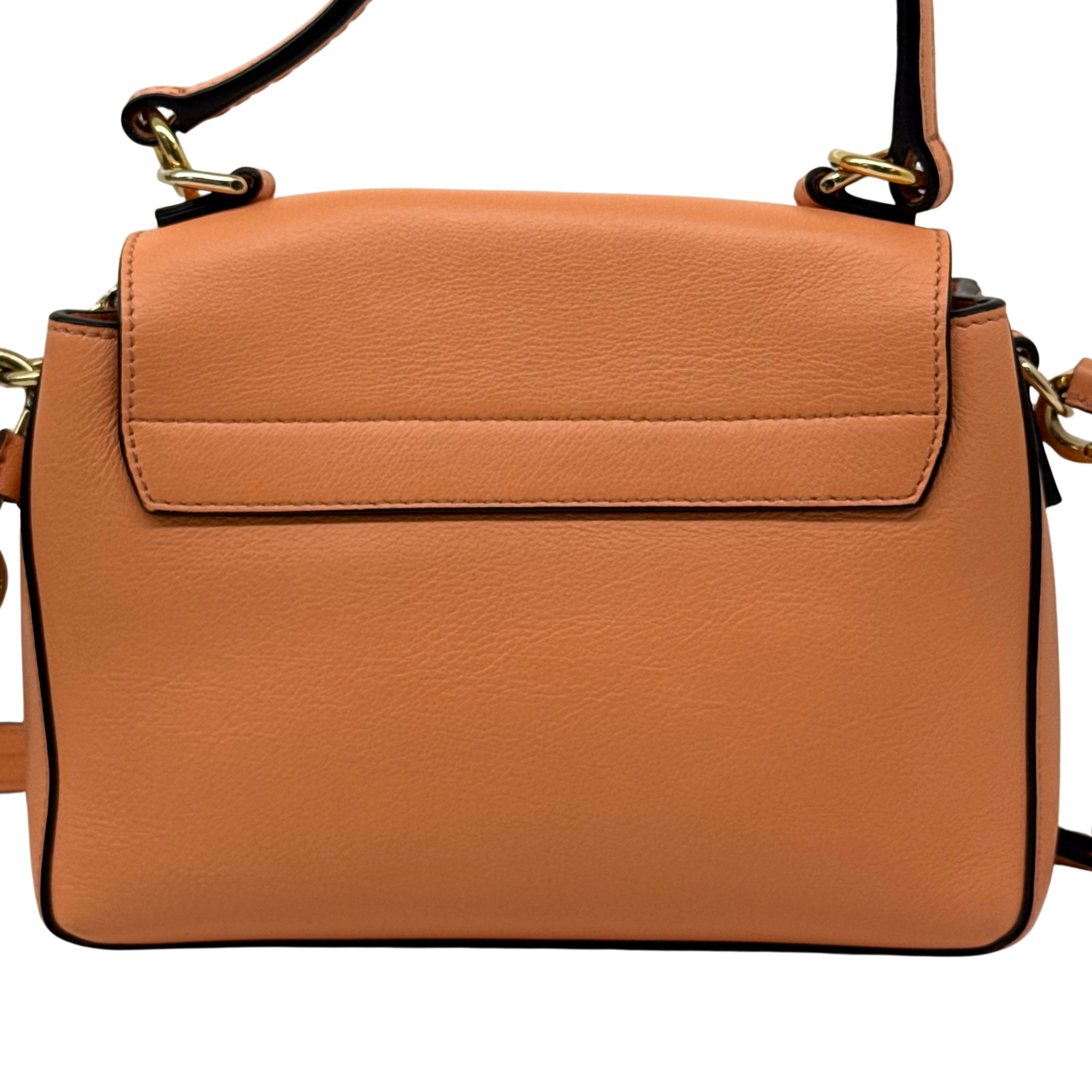 Celine Small Leather Faye Day satchel Bag Orange (pre-owned)