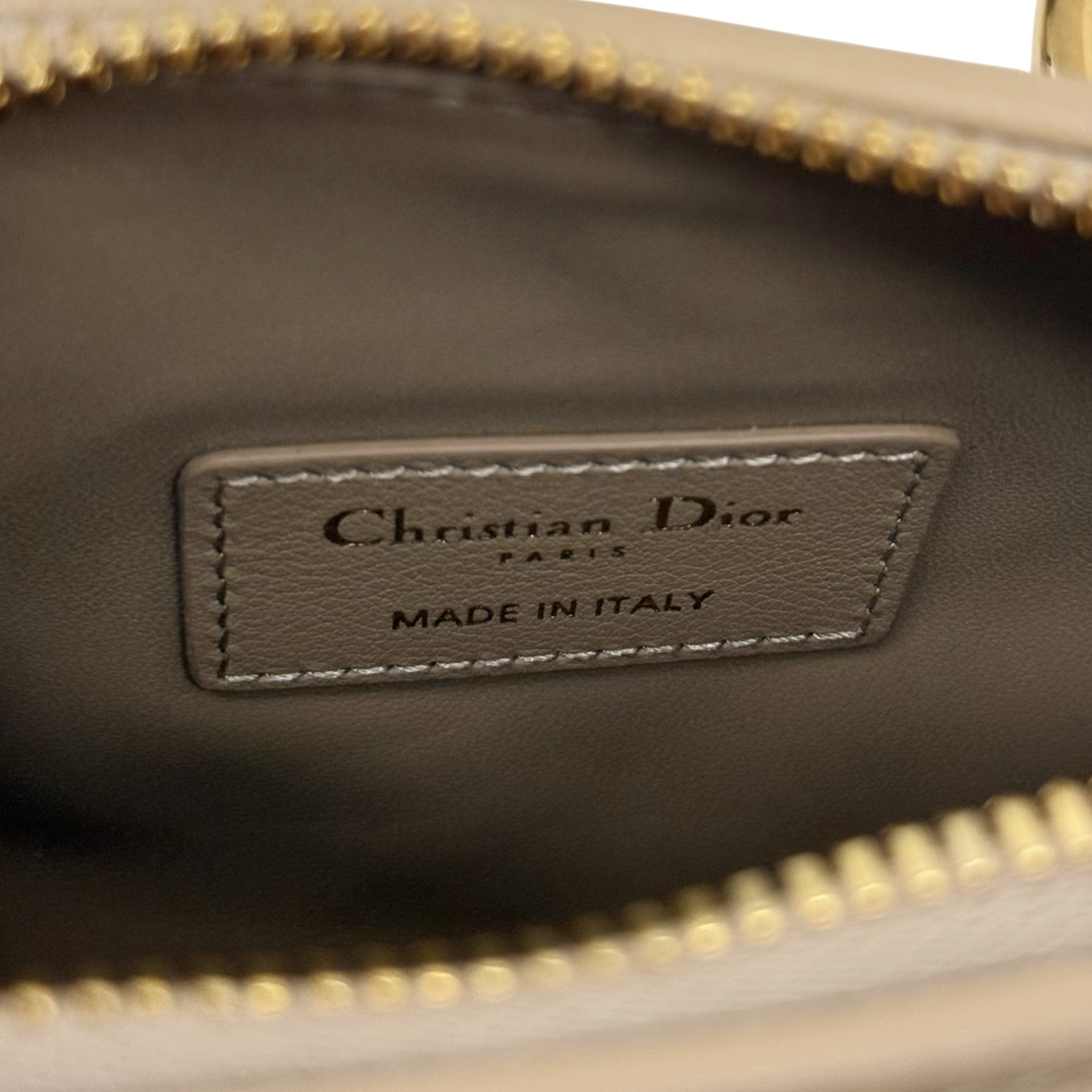 Dior Nano Dior Groove 17 Bag In Calfskin Leather With Gold Hardware Biscuit (brand new)