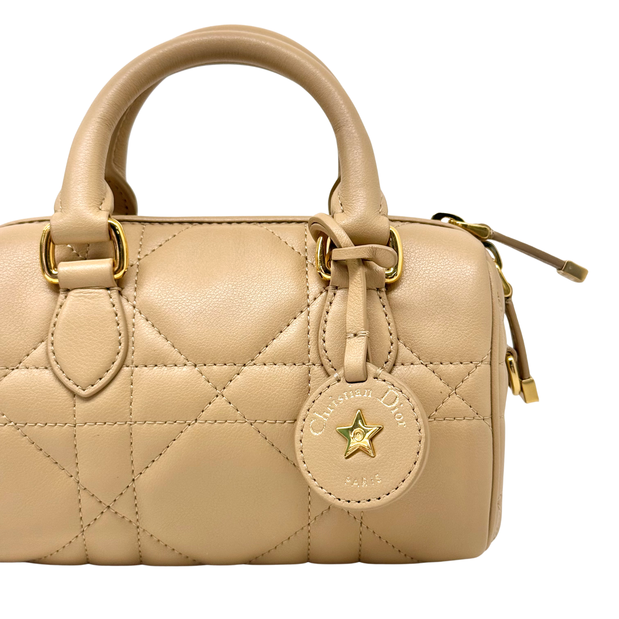 Dior Nano Dior Groove 17 Bag In Calfskin Leather With Gold Hardware Biscuit (brand new)