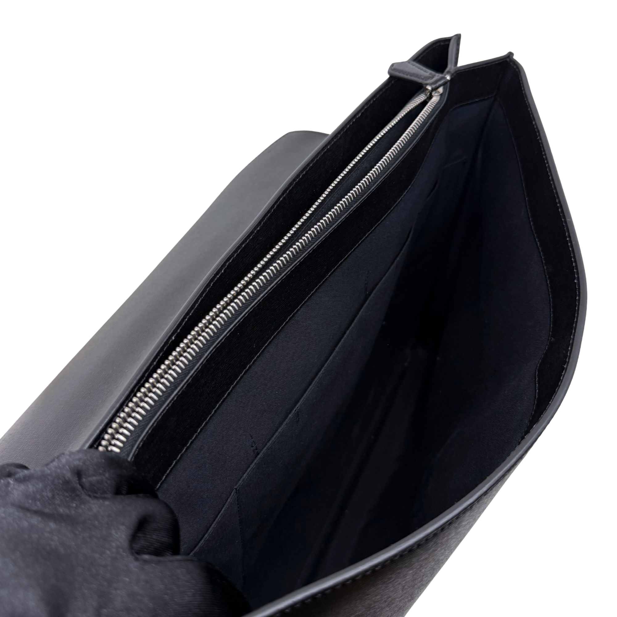 Fendi Leather Envelope Briefcase business bag (pre-owned)