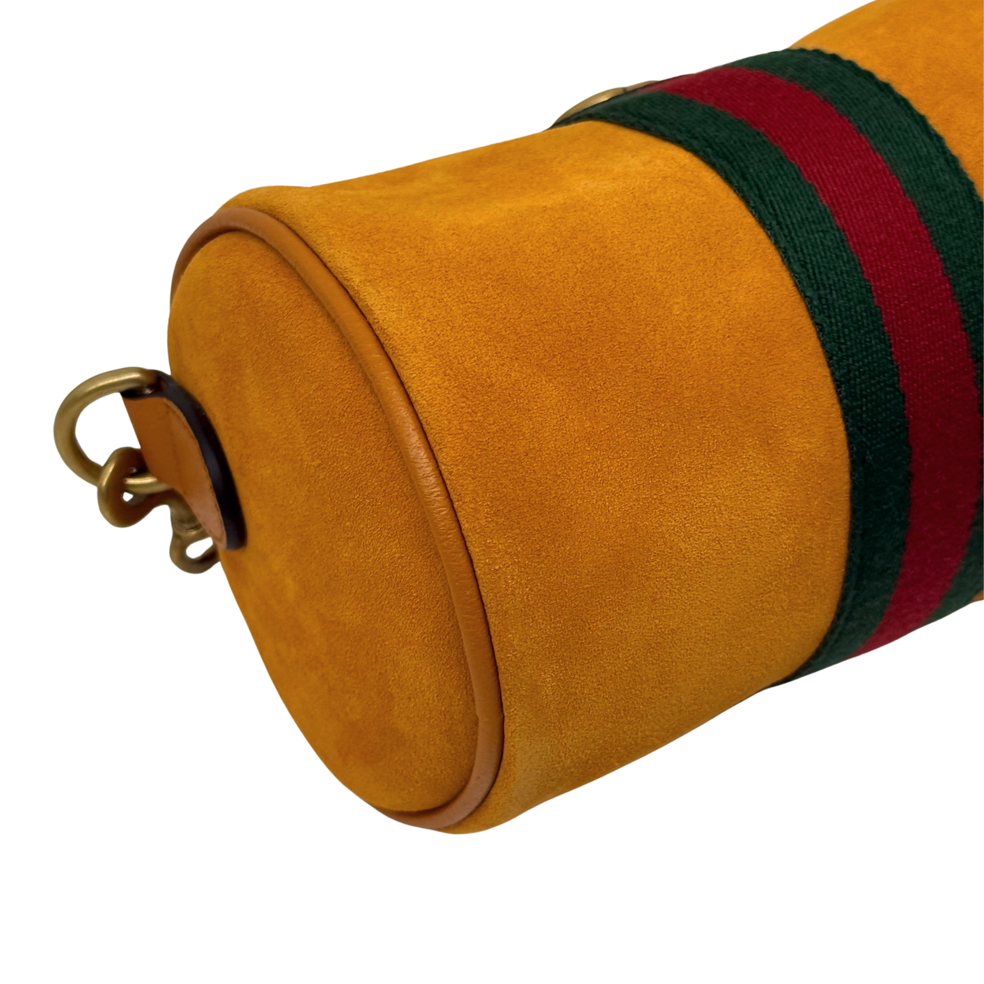 Gucci Ophidia mini cylinder bag in orange suede (brand new)